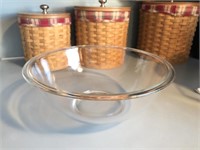 Large 4 Qt Clear Glass Pyrex bowl