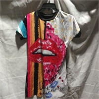 Multicolored Art  Ladies S Graphic T Shirt