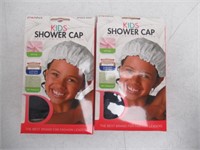 (2) Donna Collection Kids Shower Cap