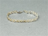 sterling fancy bracelet - 7"