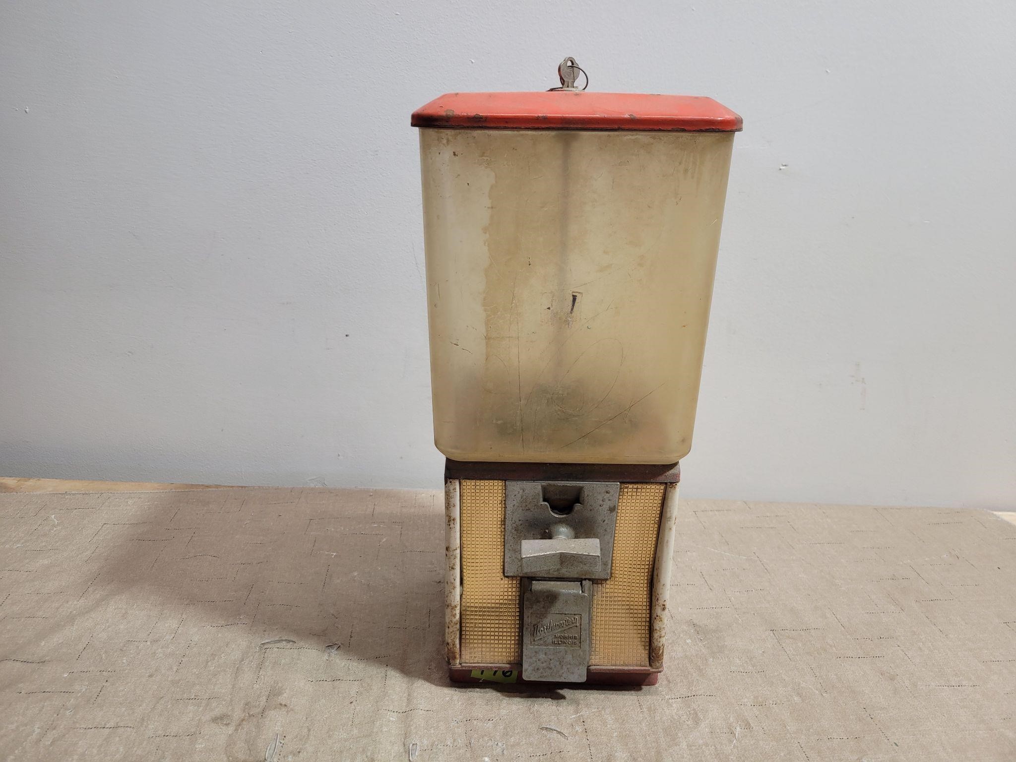 Vintage Candy Machine with Key