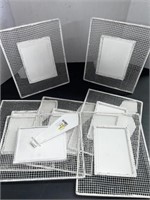 7 NEW WIRE METAL PICTURE FRAMES