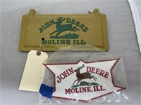 John Deere Decal 9" & John Deere Tractor Plate