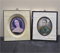 19th Century Miniature Portrait Paintings