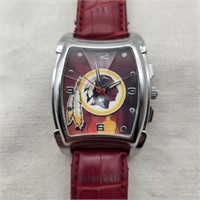Wash Redskins Watch Leather Band