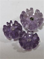 $160  Amethyst Flower Earring