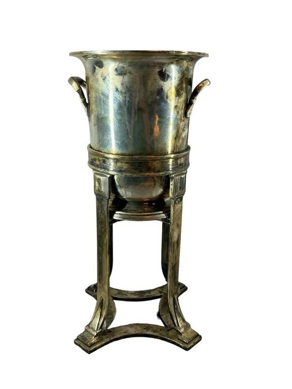 An Antique Elkington Silverplate Champagne Bucket