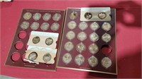 Big collection of solid bronze coins