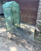 Patio Greenhouse and 20+ Tomato Cages