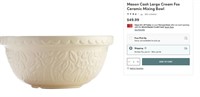 Mason Cash Large Cream Fox Ceramic Mixing Bowl