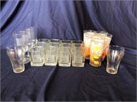 LOT COCA-COLA GLASSES, INCLUDING (12) ROCKS, (3)