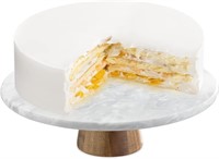 Navaris Marble Cake Stand - 11 3/4" Diameter