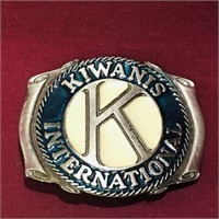 Kiwanis International Enamelled Belt Buckle