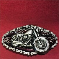 Enamelled Motorcycle Belt Buckle