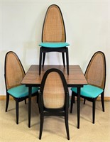 FABULOUS MID CENTURY CARD TABLE & CHAIRS LIKE NEW