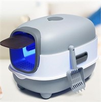 Large Enclosed Cat Litter Box + UV Light