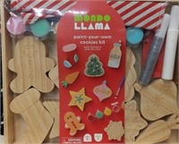 Mondo Llama Paint-Your-Own Wood Cookies for Santa