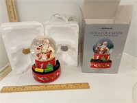 Hallmark Coca-Cola Santa Misical Snow Globe in