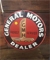 General Motors dealer sign repro 1984 Zuener signs