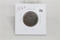 1866P 2 Cent
