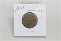 1865P 2 Cent