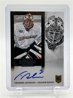 Frederik Andersen RC Autographed Hockey Card