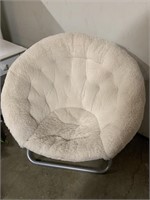 Pottery barn white comfy chair spot as pictured