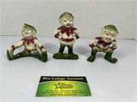 McCoy/Shawnee Style Elf/Pixie Ceramic Figures