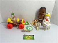Fisher Price Jalopy and another Vintage Rubber
