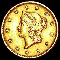 1852 Rare Gold Dollar CHOICE AU