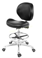 Grace&Grace Rolling Drafting Chair Stool
