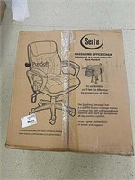 Serta Pure Soft massaging office chair, new in the