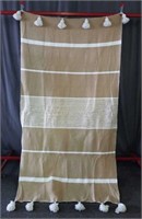 Moroccan blanket  92x48 beige/white