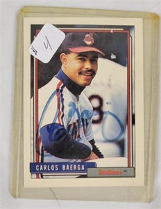 Autographed Carlos Baerga Card