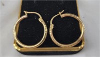 10K Gold Hoop Earrings