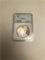 1892 Morgan Dollar NNC MS 63