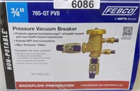 Febco Pressure Vacuum Breaker 3/4