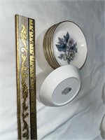 Royal Worchester flower small dish coasters