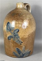 3 gallon cobalt decorated Shenfelder stoneware
