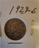 1929 MERCURY DIME