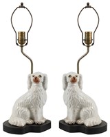 Staffordshire Dog Lamps - Pair