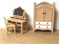 Doll House Furniture Vanity & Dresser