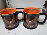 2 Harley Davidson Mugs