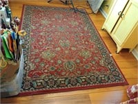 Beautiful 62 1/2 by 90 inch rug. Will need to be