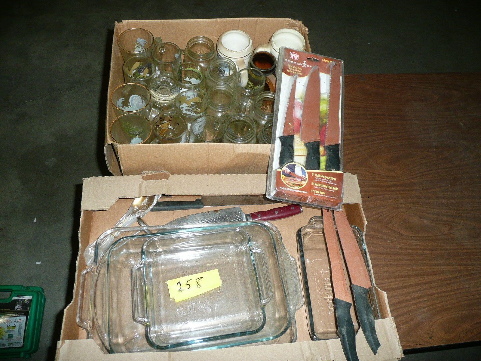 Anchor Glass Baking Pans and Other Items