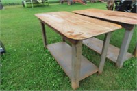 METAL WELDING TABLE UNPAINTED 57 X 29 X 32