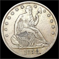 1858-S Seated Liberty Half Dollar CLOSELY