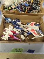 Vintage toy action figures etc as shown