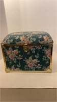MCM Floral Cloth Covered Storage Box