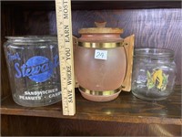Three vintage jars